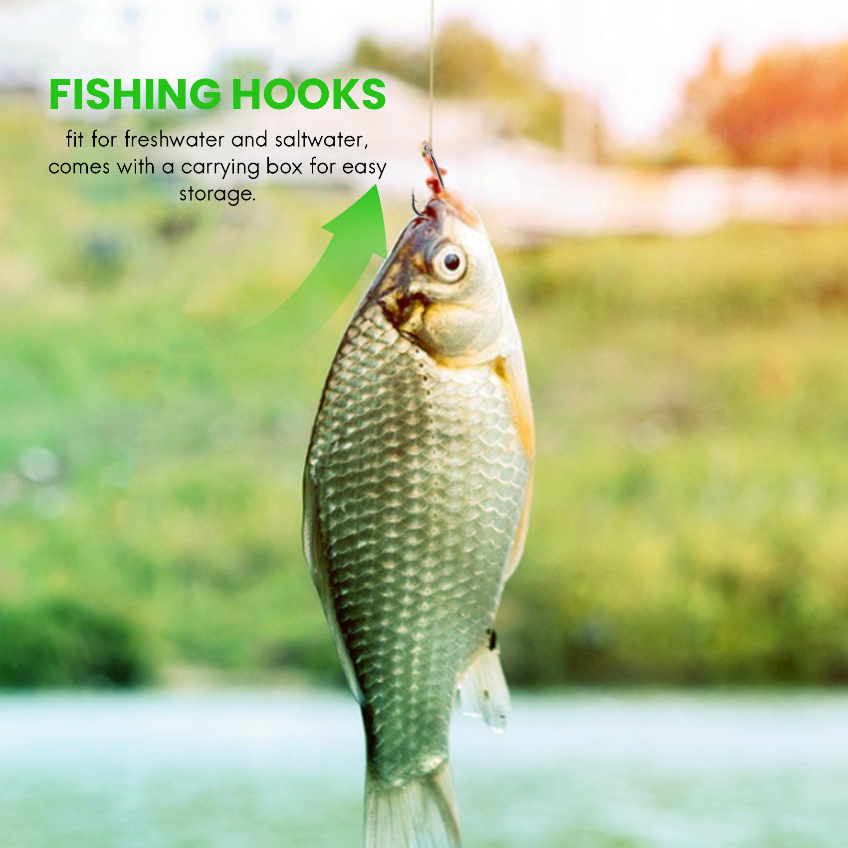 Fishing Hook Box - 新入荷 500個/セット 混合サイズ # 3～12号 高炭素鋼製