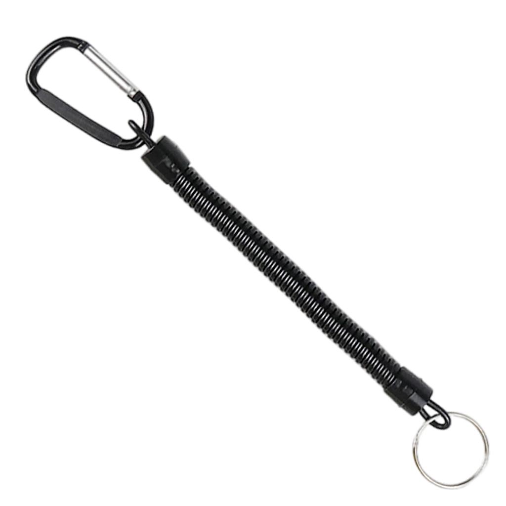 Fishing Hook - 多機能コイルランヤード釣りロープ PU コードコンパクトツールテザー釣りフックマット保護用