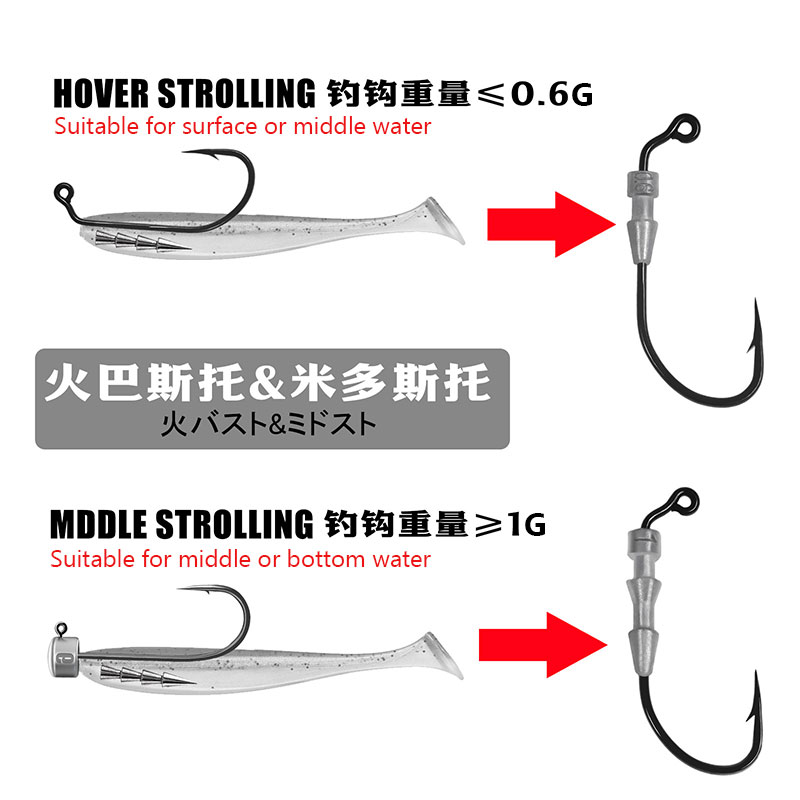 WODJYJ 10個入り 0.6g 1g フィッシングジギン - Fishing Hook Assortment のレビューと価格