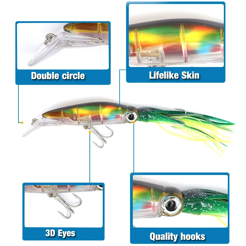 Flysand-大型シミュレーションイカハードフィッシングル - Fishing Hook Treble のレビューと価格
