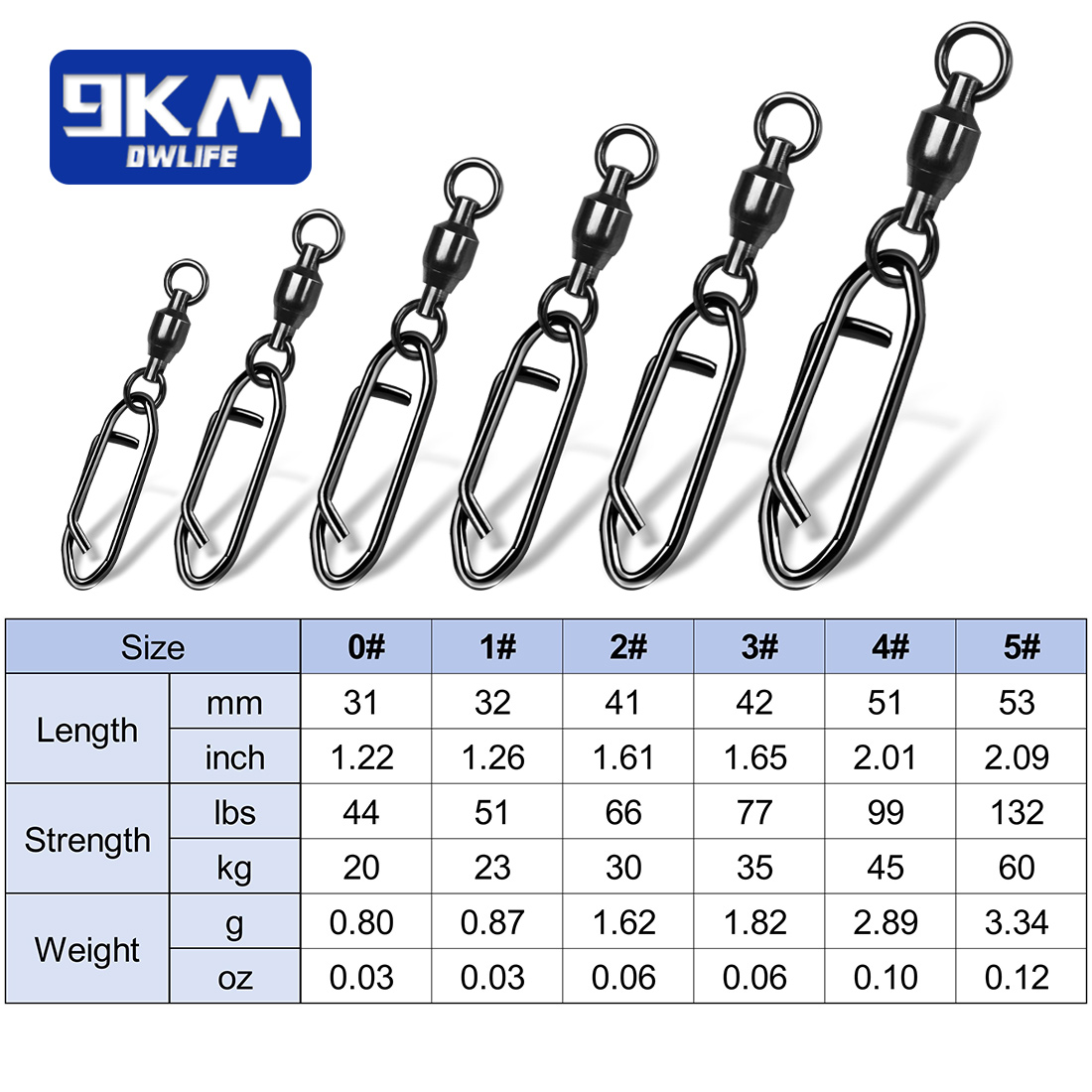 海水魚釣り用のボールベアリング,ステンレス鋼コネクタ,パワー - Fishing Hook Offset のレビューと価格