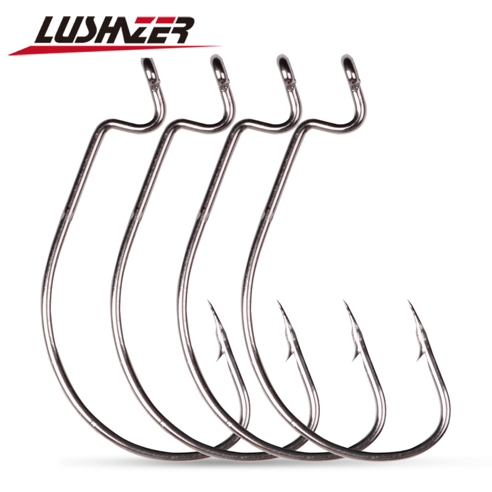 LUSHAZER 10 ピース/ロット炭素鋼釣りフックジグク - Fishing Hook Assortment のレビューと価格