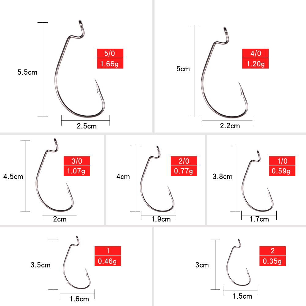 LUSHAZER 10 ピース/ロット炭素鋼釣りフックジグク - Fishing Hook Assortment のレビューと価格