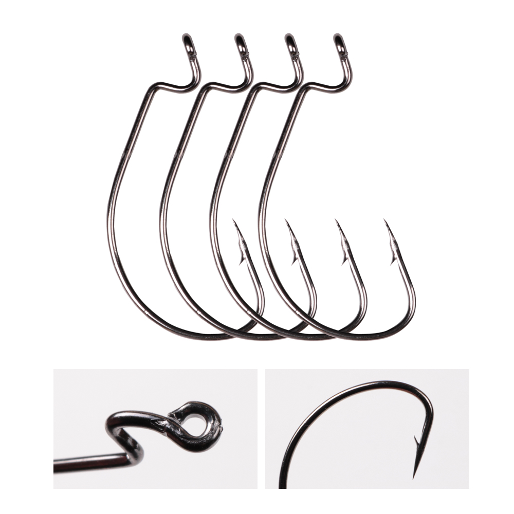 LUSHAZER 10 ピース/ロット炭素鋼釣りフックジグク - Fishing Hook Assortment のレビューと価格