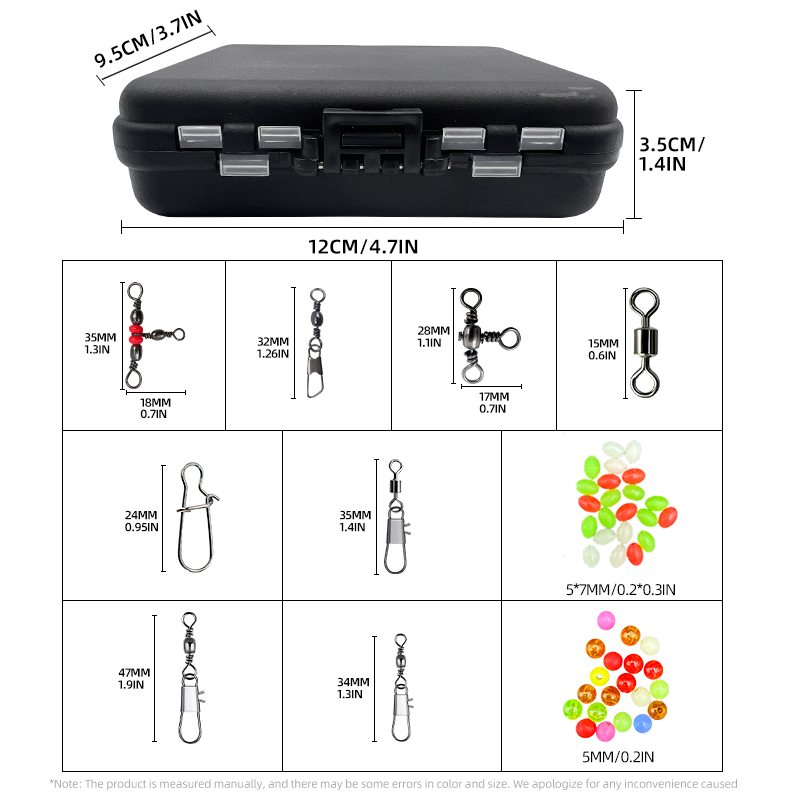 ShareShark 140個釣りアクセサリーセット、ルアー - Fishing Hook Offset のレビューと価格