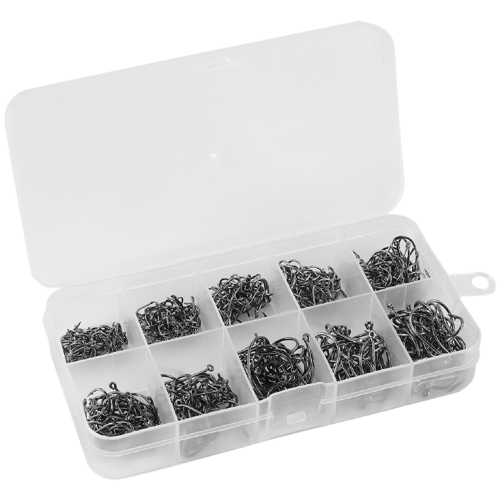新入荷 500個/セット 混合サイズ # 3～12号 高炭素 - Fishing Hook Box のレビューと価格