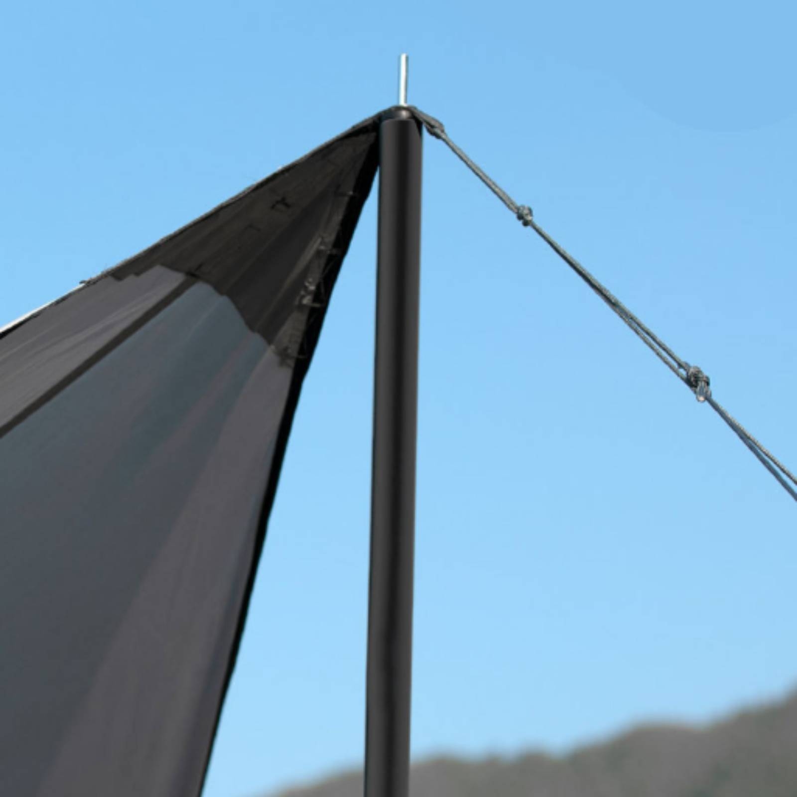 分割式の天蓋用ポール。両端にフックが付いており、頑丈な鉄製で - Fishing Hook のレビューと価格