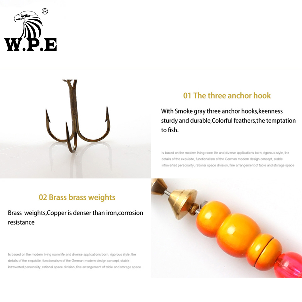 W.P.E 新品スピナールアー 1個 3 # /4 # /5 - Fishing Hook Treble のレビューと価格